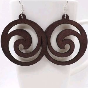 Handmade Beautiful Wooden Dangle Drop Earrings